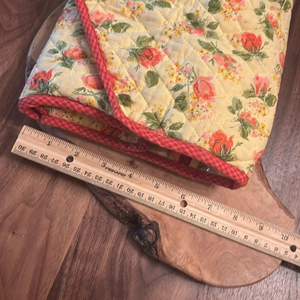 April Cornell Quilted Floral Hanging Toiletry Bag